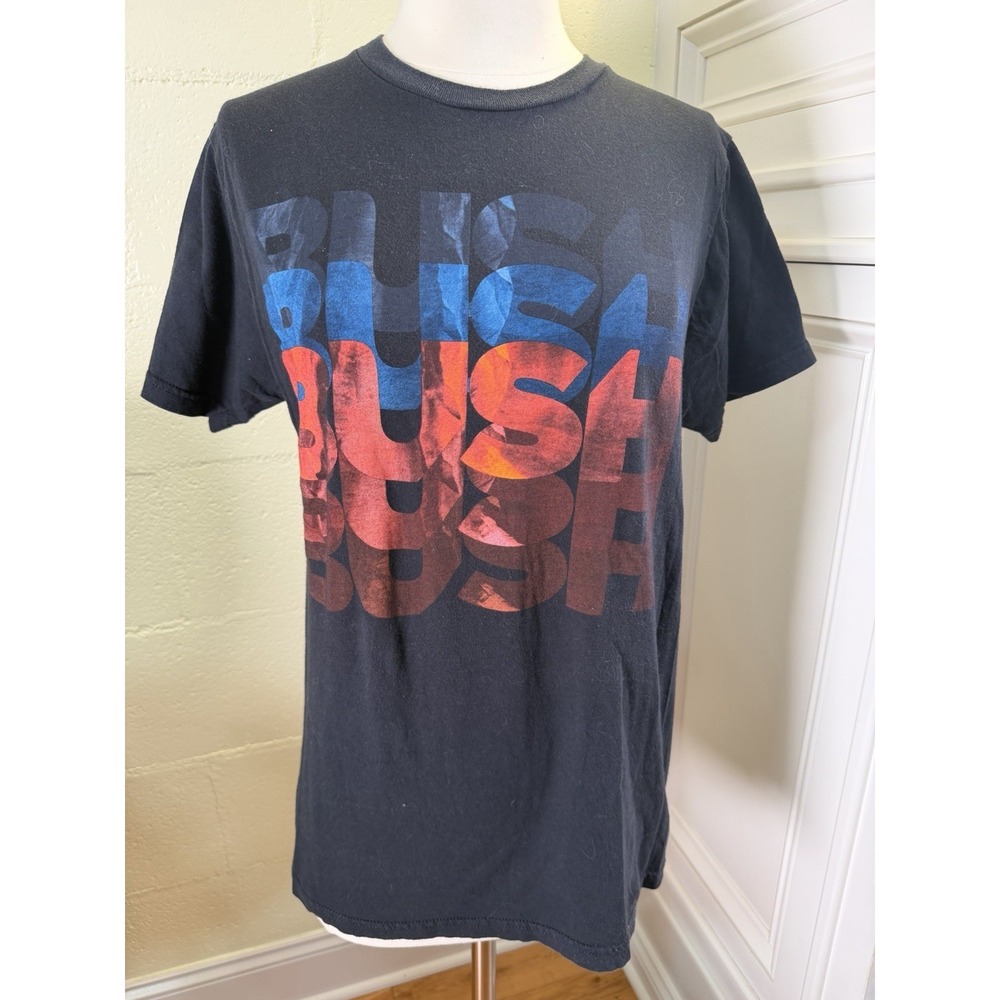 Vintage 1996 Bush Razorblade Suitcase Band T-Shirt Mens M Black Grunge Tee